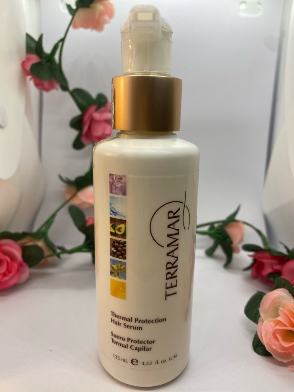 Terramar White Thermal Protection Hair Serum - Heat Shield & Shine